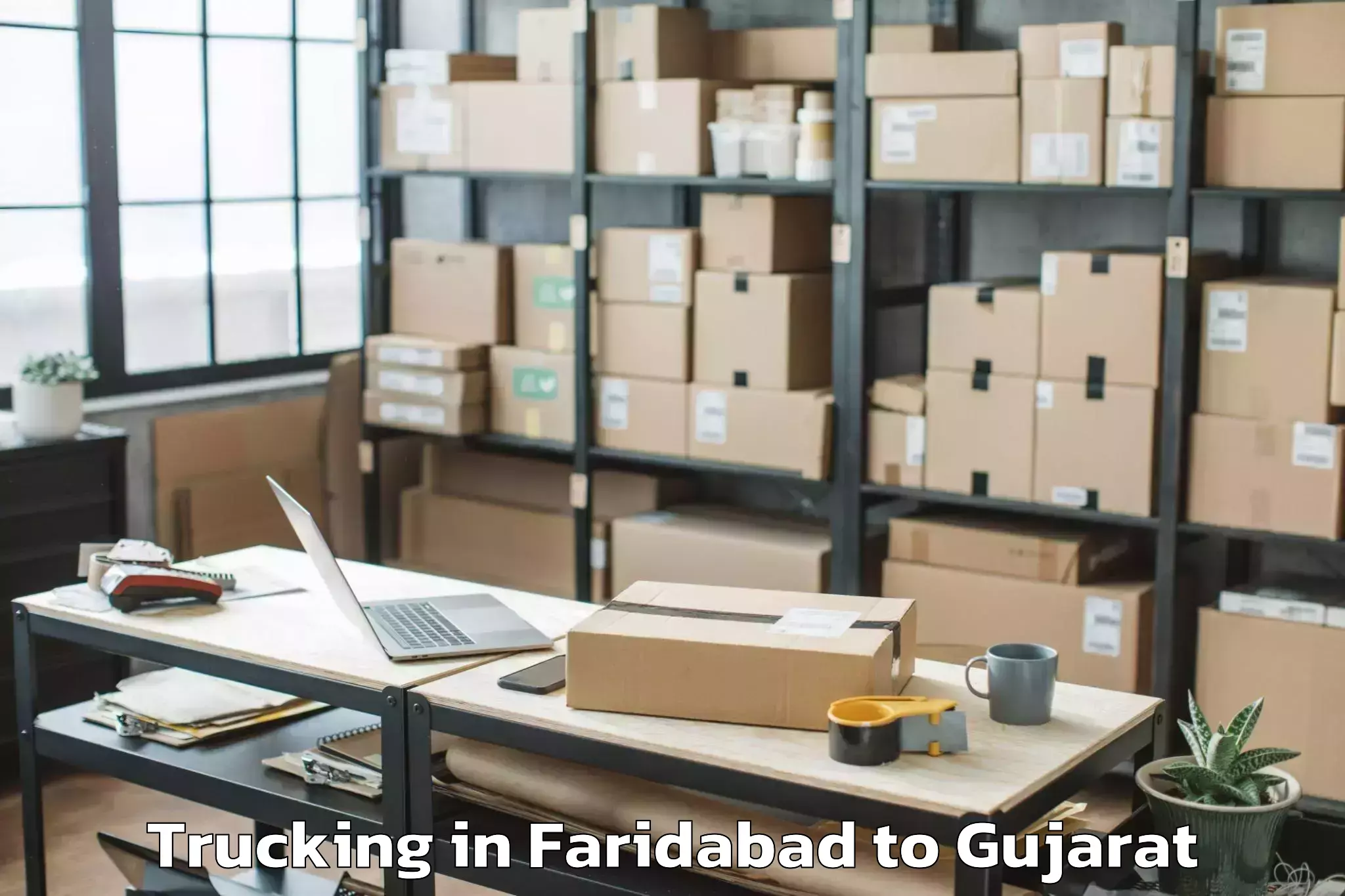 Trusted Faridabad to Gussar Trucking